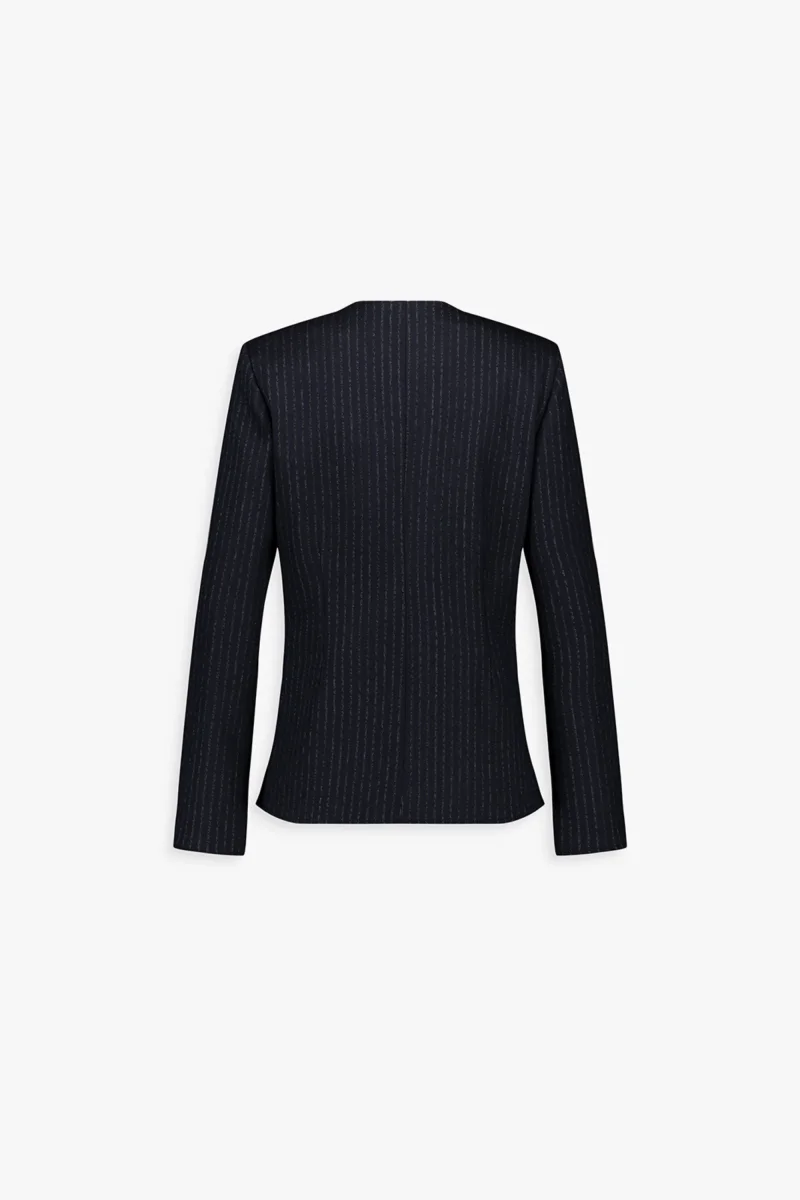 Veste cintrée à rayures marines – Image 3