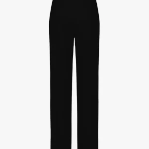 Pantalon droit noir à poches italiennes