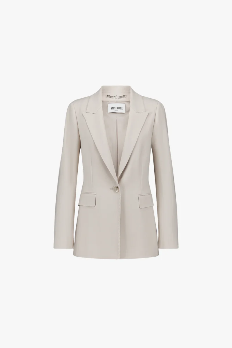 Blazer cintré beton