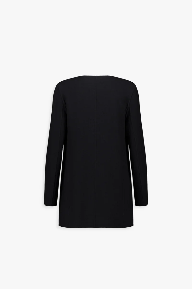 Veste ample noire en laine – Image 3