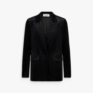 Blazer cintré à imprimé léopard