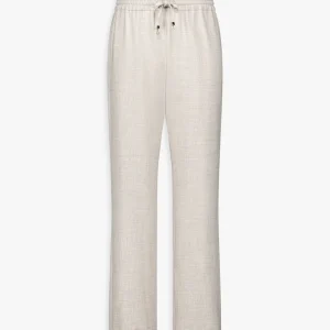 Pantalon droit beton avec taille ajustable