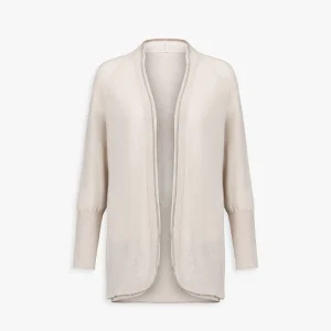 Gilet ample beton à manches 3/4