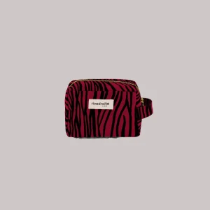 SECOND SOUFFLE │ Tournelles la petite trousse - Coton recyclé Zèbre Rouge