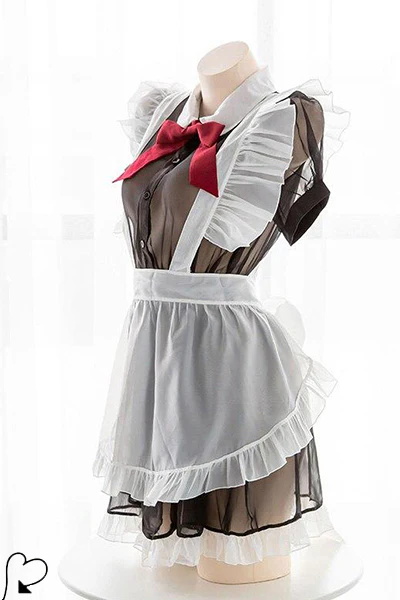 Tenue de soubrette Transparent – Image 2