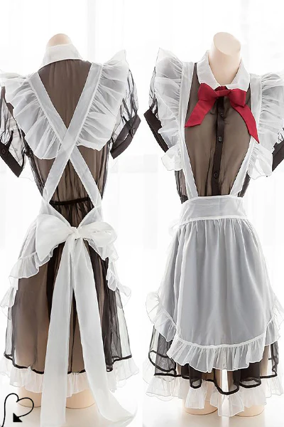 Tenue de soubrette Transparent – Image 5