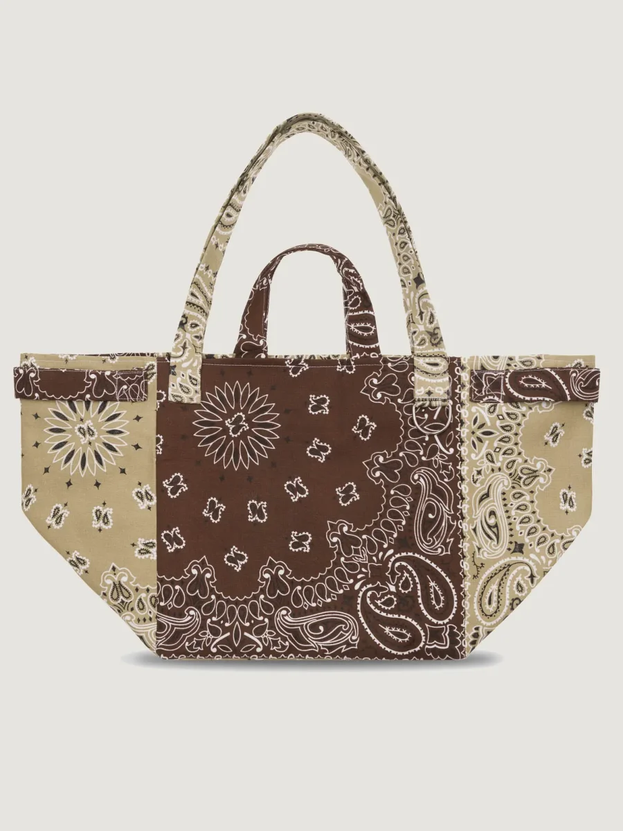 Sac Trapèze - Marron / Beige