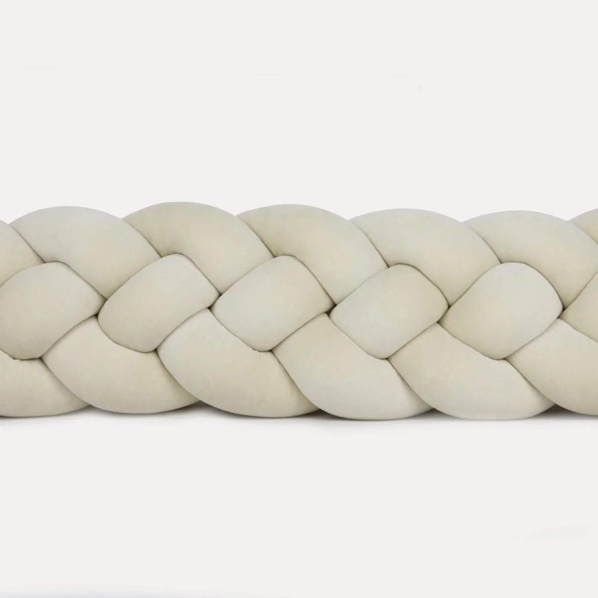 Tresse de lit 4 brins Beige clair 180cm – Image 3