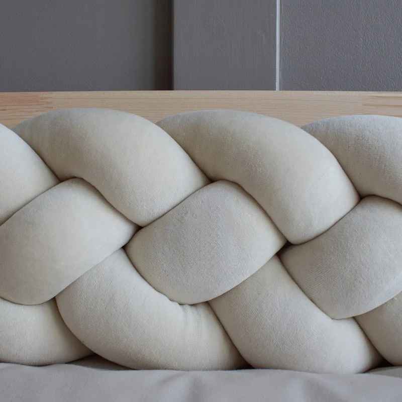 Tresse de lit 4 brins Beige clair 300cm – Image 4