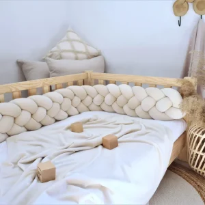 Tresse de lit 4 brins Beige clair 240cm