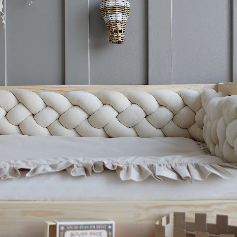 Tresse de lit 4 brins Beige clair 300cm – Image 7