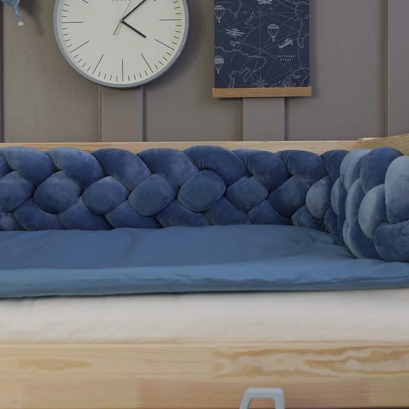 Tresse de lit 4 brins Bleu 300cm – Image 6