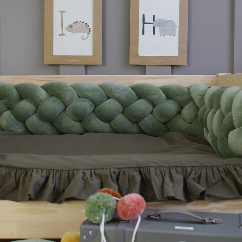 Tresse de lit 4 brins Vert 300cm – Image 5