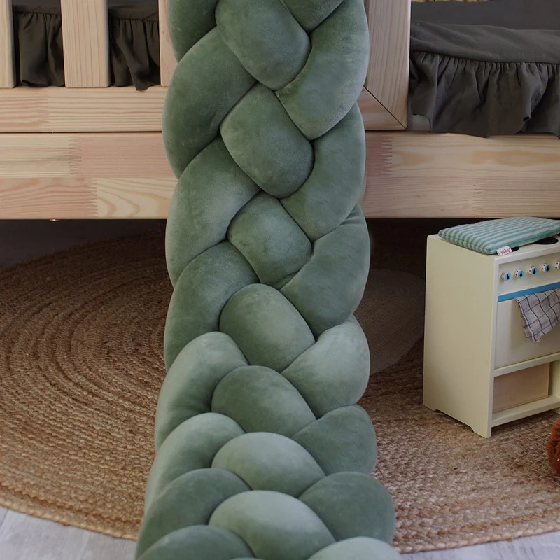 Tresse de lit 4 brins Vert 180cm – Image 7
