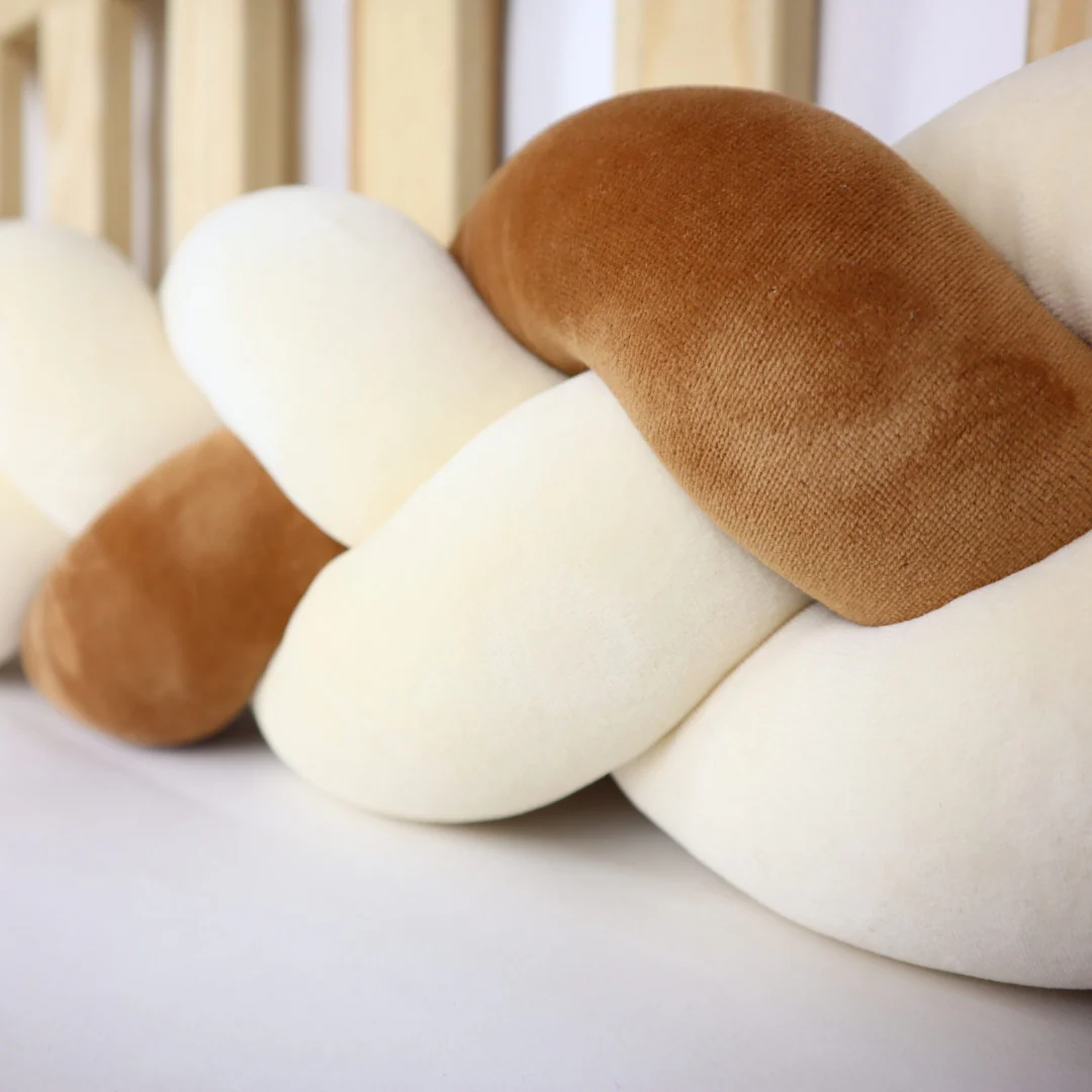 Tresse de lit 3 brins Ecru & camel – Image 4