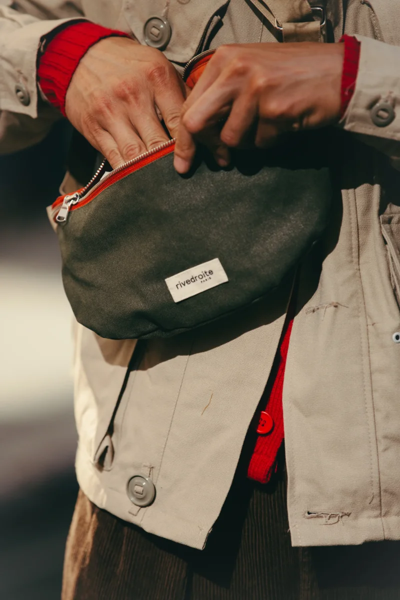 SECOND SOUFFLE │ Custine le sac banane - Coton recyclé ciré "Queens" – Image 4