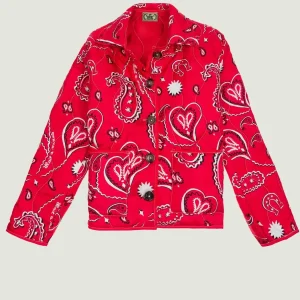 Veste en Soie - HOWDY - Rouge