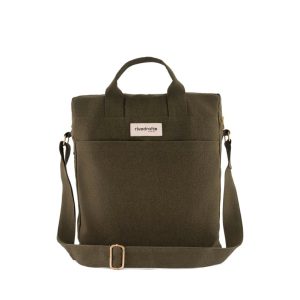 SECOND SOUFFLE｜Achille le city bag - Coton recyclé Kaki