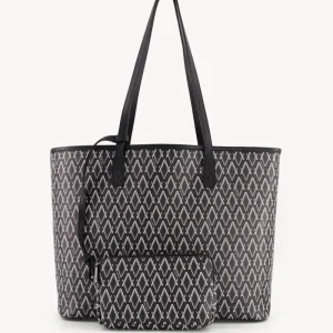 Sac cabas monogramme noir