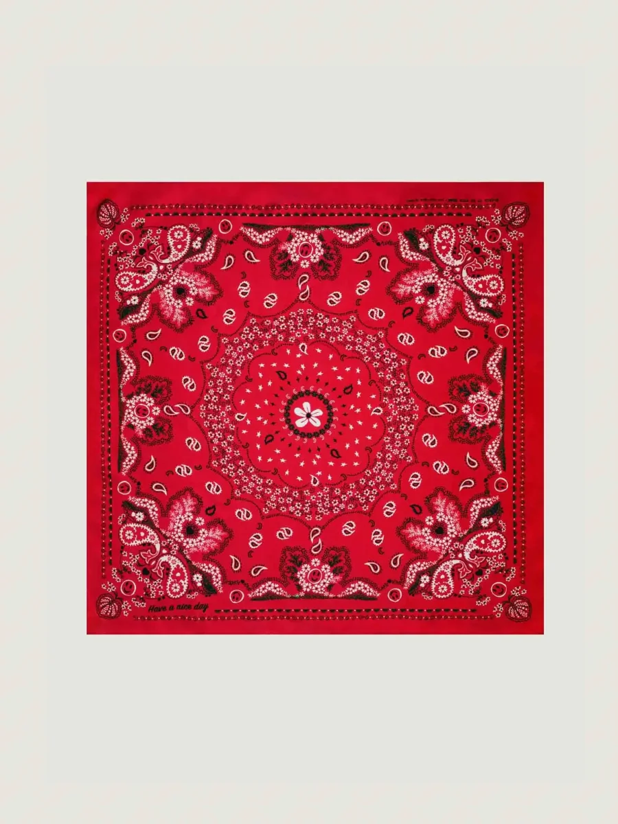 Bandana Classique en Soie - ROUGE - Petit Modèle
