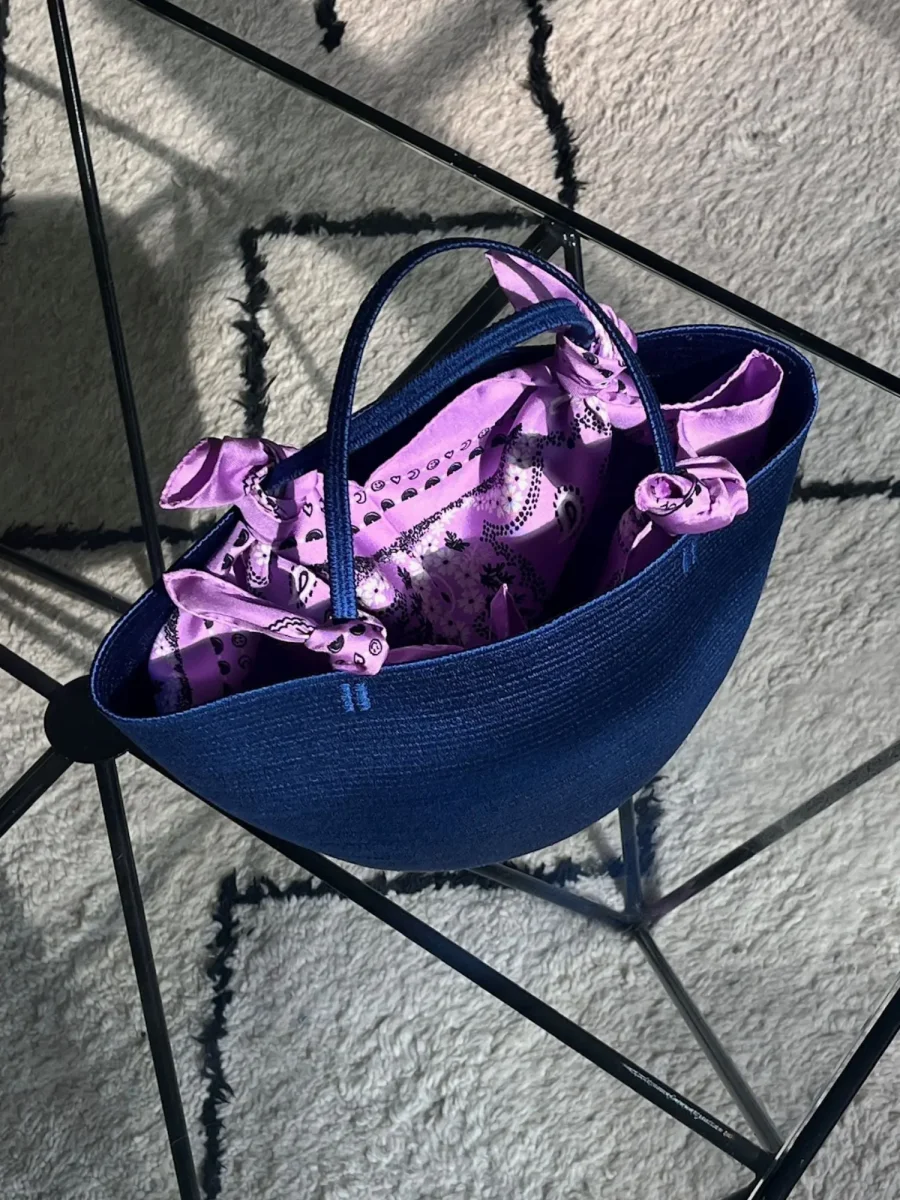 Bandana Classique en Soie - LAVANDE - Petit Modèle – Image 5