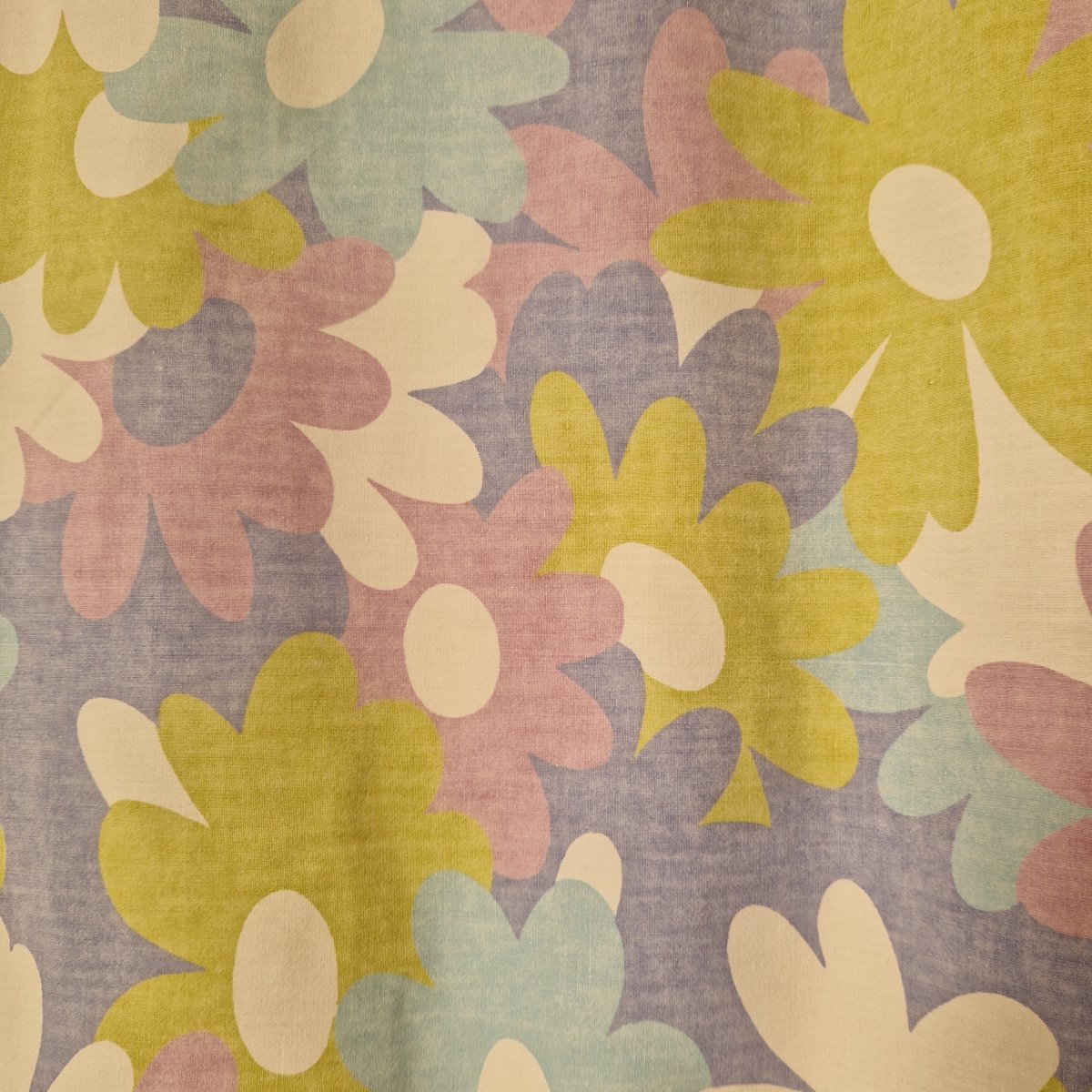 Grand Sac Bowling Bleu & Parme, doublure à fleurs psychédéliques – Image 5