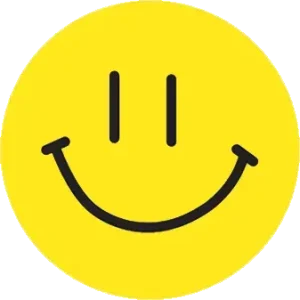 Happy face emoji