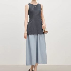 Jupe Longue et Ample à Taille Haute