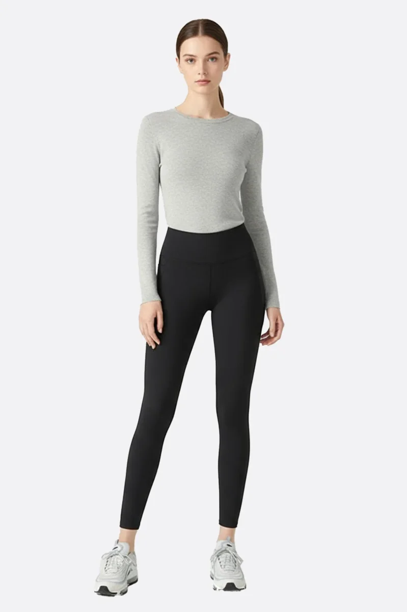 Legging performance noir à taille haute – Image 3