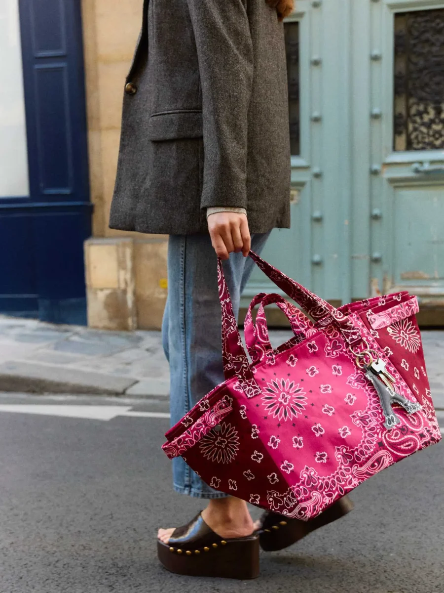 Sac Trapèze - Fuchsia / Bordeaux – Image 3