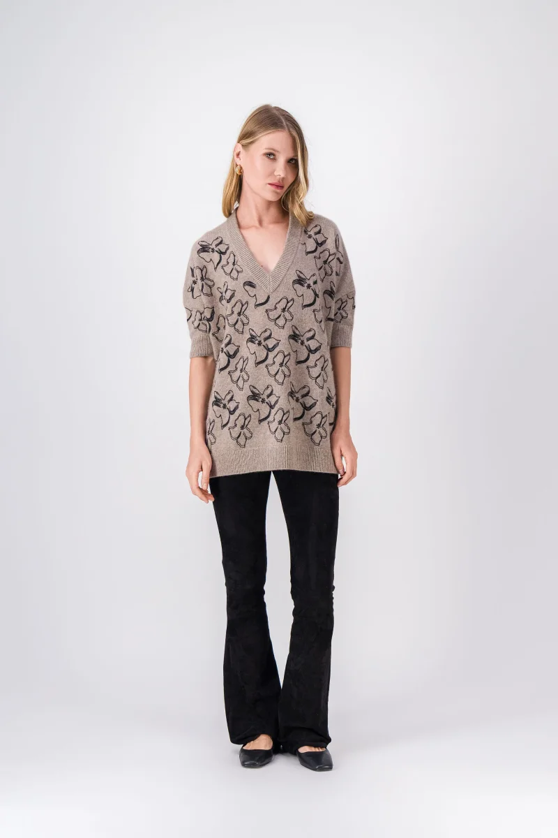 Legging en daim noir taille haute – Image 4