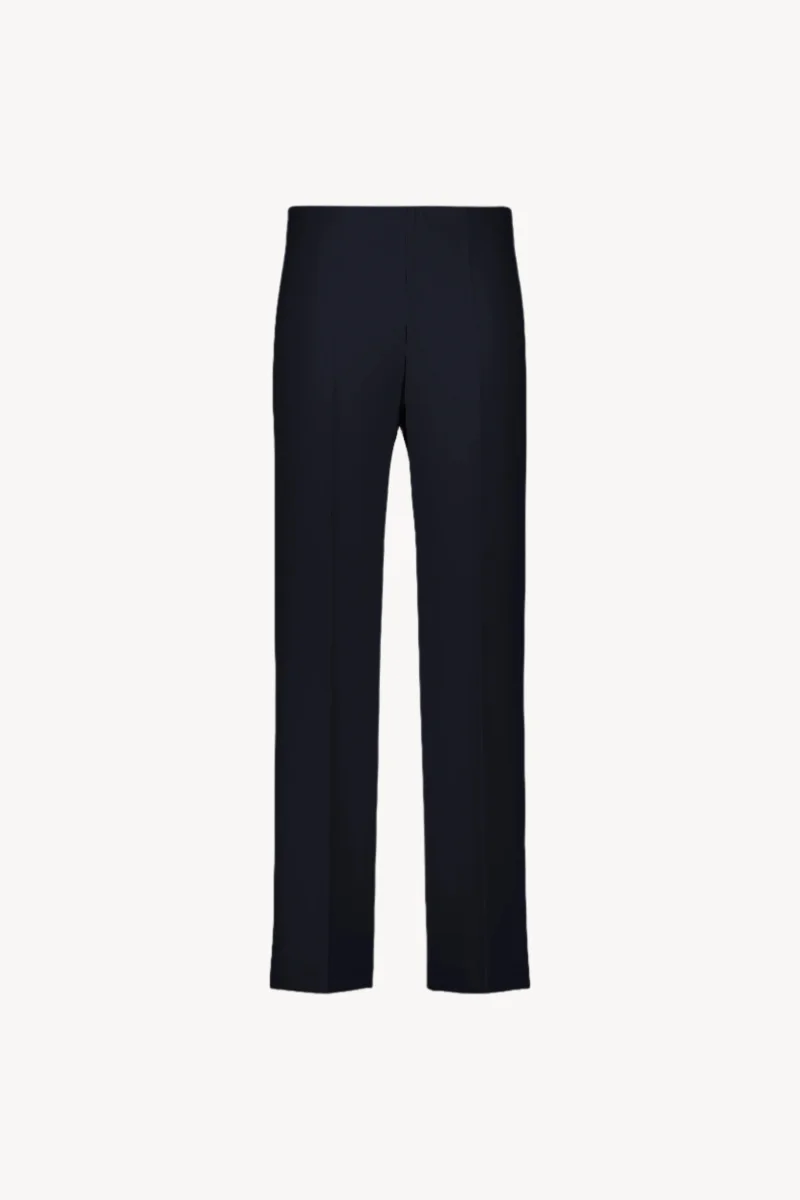 Pantalon droit à plis marine – Image 2
