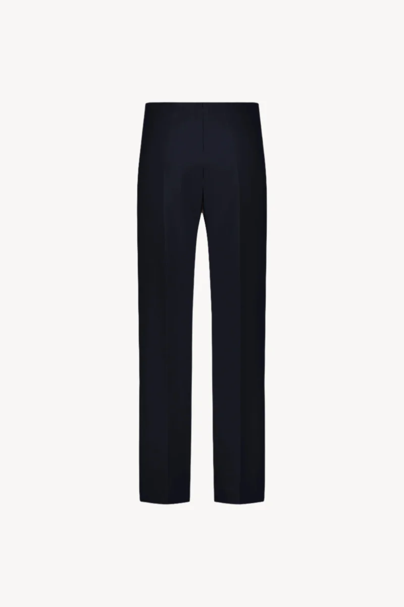Pantalon droit à plis marine – Image 8