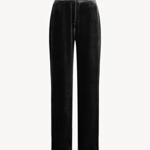 Pantalon large en velours noir