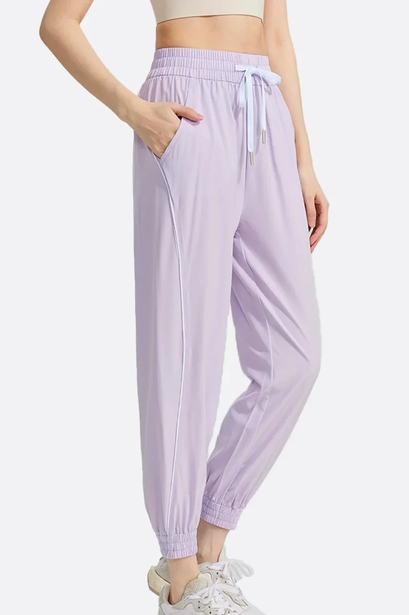 Pantalon de jogging lilas femme – Image 3