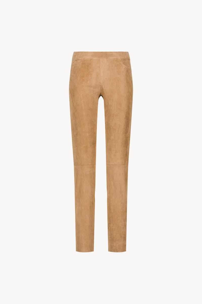 Pantalon en daim beige – Image 2