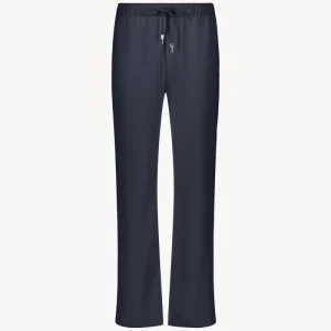 Pantalon fluide large marine