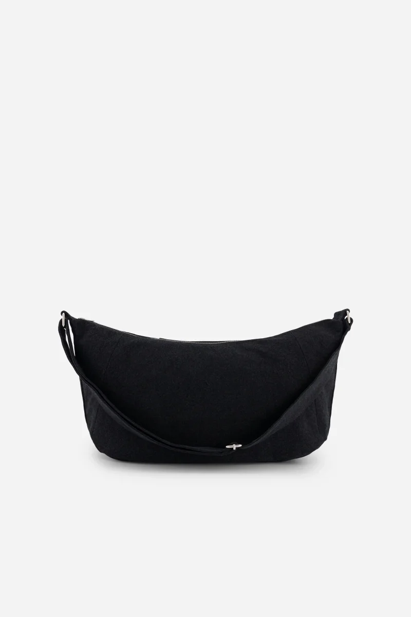 Charlot le sac Crossbody - Coton recyclé Noir – Image 6
