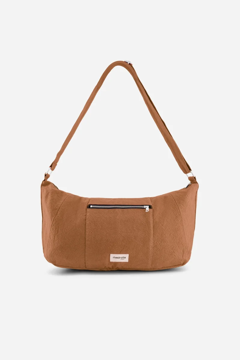 Charlot le sac Crossbody - Coton recyclé Camel – Image 7