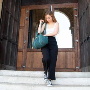 Sac Bowling Medium Vert & Vert Sapin, doublure Vert anis