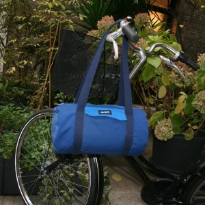 Sac Mini Bowling Bleu et Marine, doublure rayée