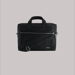 SECOND SOUFFLE|Chaptal le porte documents - Coton recyclé Noir