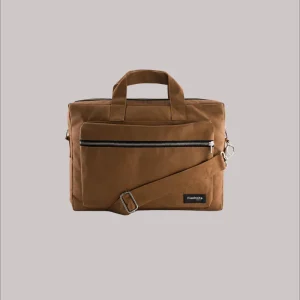 SECOND SOUFFLE｜Chaptal le porte documents - Coton recyclé Camel