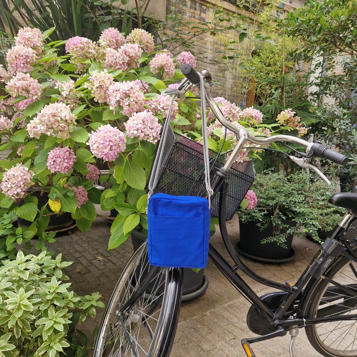 Sacoche Bleu & Gris, doublure grise – Image 3