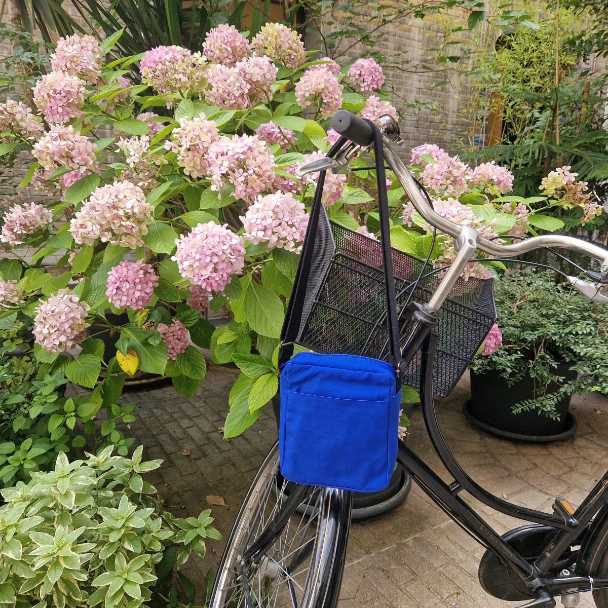 Sacoche Bleu & Noir, doublure noire – Image 3