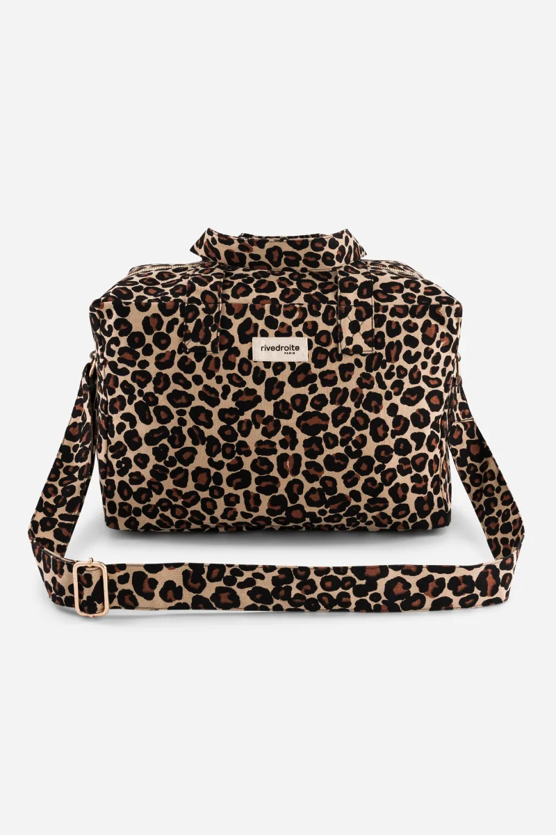 Sauval le city bag - Coton recyclé Léopard Beige – Image 8