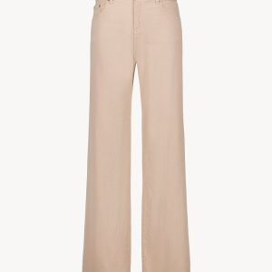 Jean beige coupe droite