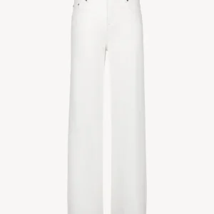 Jean blanc coupe droite