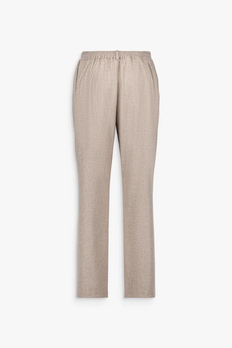 Pantalon droit taupe en laine – Image 6
